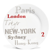 London cities dinner plate <br /> - Set of 6