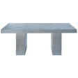 Table rectangulaire gris clair béton Mineral