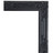 Specchio Enzo nero 83 x 143