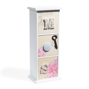 Poetry flowers 3-drawer box