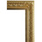 Marquise mirror, gold 95x125