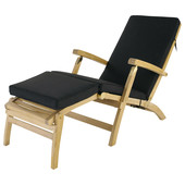 Zwart ligstoelmatras Oléron