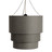 Drum Pendant Lamp in Charcoal Grey