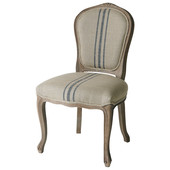 Chaise rayures bleues Adélaïde