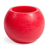 Bougie coupe rouge 15x12 <br /> - Lot de 2