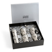 6er-Set Kaffeetassen Silver