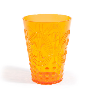 Orange Baroque goblet