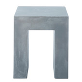 Tabouret  gris clair béton Mineral