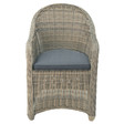 Fauteuil de jardin gris Saint-Raphaël