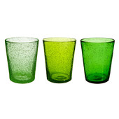 Set van 3 groene Bubbel bekers