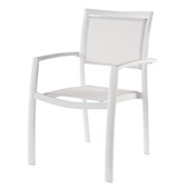 Fauteuil de jardin blanc Hawai