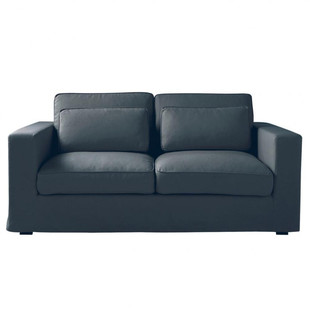 Canapé 2-3 places convertible gris ardoise