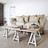 Canapé 3/4 places fixe mastic <br />Sweet home