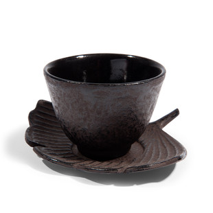 Tazza e piattino da té Gingko <br /> - Lotto di 6