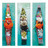 Ensemble aus 3 Bildern Schwimmender Markt
