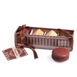 Set 4 Makaron chocolade magneten