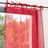 Vorhang Leinen rot Schleifen <br /> - Set aus 2