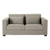 Canapé 3 places convertible tissu monet gris clair