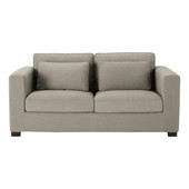Schlafsofa 3-Sitzer Monet-Stoff hellgrau Milano