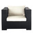 Fauteuil de jardin carré noir Miami