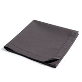 Serviette unie Anthracite  <br /> - Lot de 6