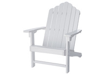 Fauteuil de jardin blanc Portland