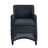 Fauteuil de jardin gris anthracite<br />Porto Vecchio