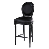 Sedia da bar nera  Louis