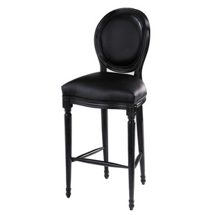 Sedia da bar nera  Louis