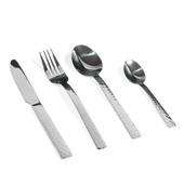 Besteckset 24-tlg. gehämmerte Optik