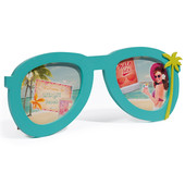 Cadre Lunettes palmier bleu