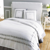 JEANNE Duvet Set 240x220 in beige with 2 pillowcases