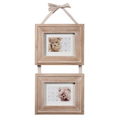 Natural cable moulding 2-picture frame