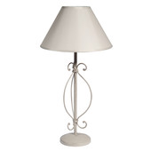 Volute grey lamp, grey lampshade
