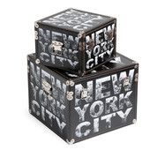 2er-Set Koffer New York City by Night