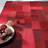 Tapijt Patchwork rood