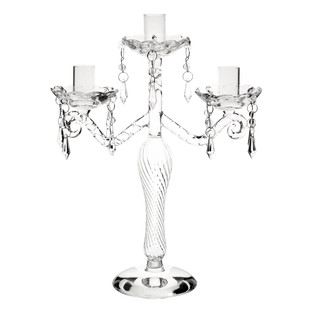 Bougeoir 3 branches Verre