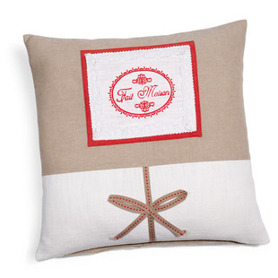 Kussenhoes Fait Maison patch <br /> - Lot van 2