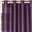 Rideau satiné myrtille  <br /> - Lot de 2