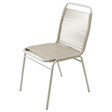 Vintage taupe stoel Scoubi