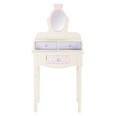 Kinderfrisiertisch elfenbein Princesse