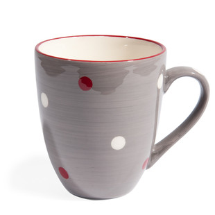 Mug gris Neige <br /> - Lot de 6