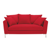 Sofa Dreisitzer, nicht ausziehbar, rot  Dublin