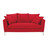 Sofa Dreisitzer, nicht ausziehbar, rot