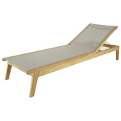 Taupe sunlounger Capri