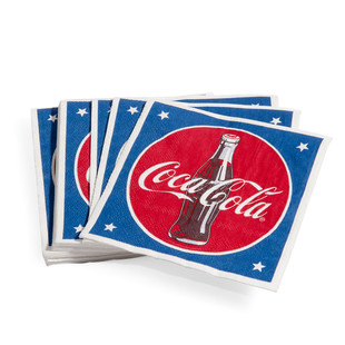 Serviette Cocktail Coca-Cola x20 <br /> - Lot de 4