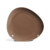 Assiette dessert stone brun <br /> - Lot de 6
