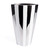 Vase rayé blanc argent