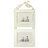 Double rectangular frame with ribbon<br />