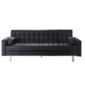 Canapé noir 3 places
convertible Phoenix